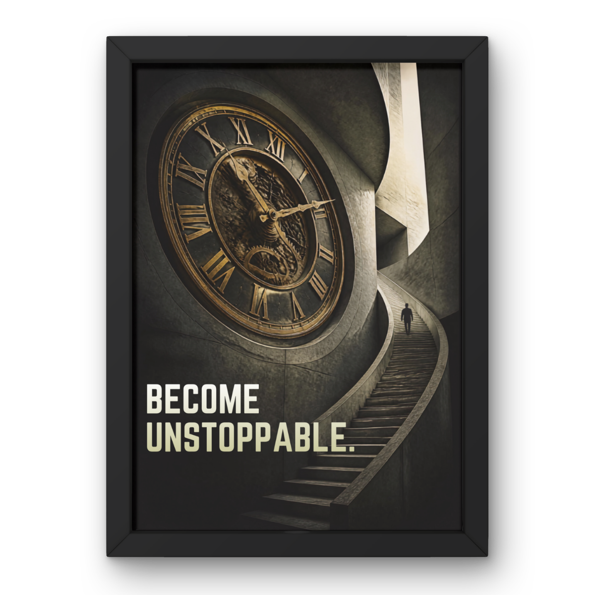 Become Unstoppable. canvas print, framed